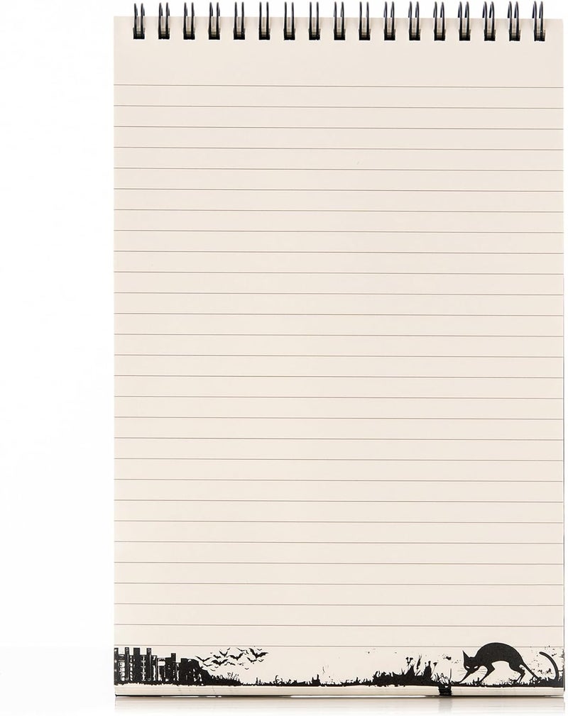 Conquest Journals Waiting for the Night Top-Spiral Steno Notepad, 6'' x 9'', Durable Bookboard-Wrapped Backboard, 50 Sheets Lined List Pages, 60 lb. Paper, Gothic-Inspired - Image 3